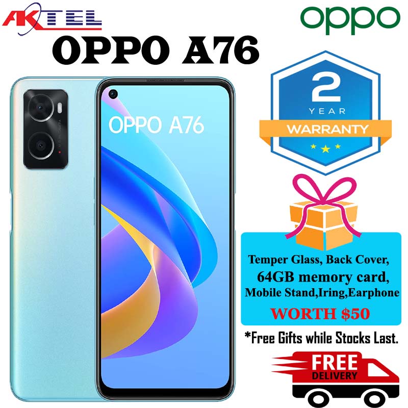 OPPO A76 / Portrait Bokeh Camera/ 90Hz ColourRich PunchHole Display