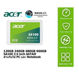 COINSคืน15%⚡FB9JMZV6⚡ ACER SA100 SSD 120GB 240GB 480GB 960GB 2.5 INCH SATALLL สำหรับใส่ PC และ NOTEBOOK ประกัน 3ปี