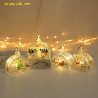 Hugepeaknew โคมไฟ LED คริสตัล เรืองแสง สําหรับตกแต่งต้นคริสต์มาส