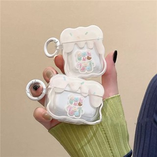 เคสหูฟัง กันกระแทก ลายการ์ตูนหมีน่ารัก สําหรับ Airpods 3 2021 1 2 Pro