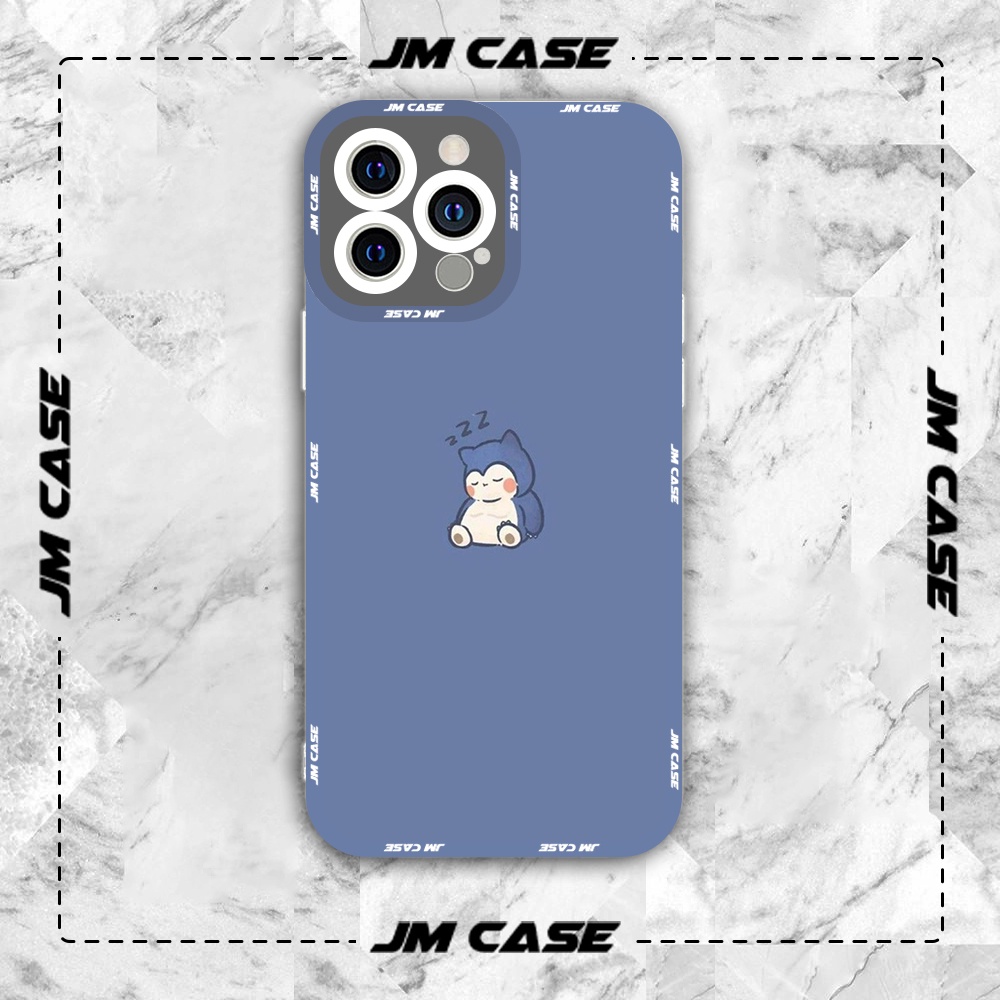 SAMSUNG XIAOMI OPPO JMCase Pokemon Snorlax ZZZ อะนิเมะมังงะ Square Edge เคส iphone