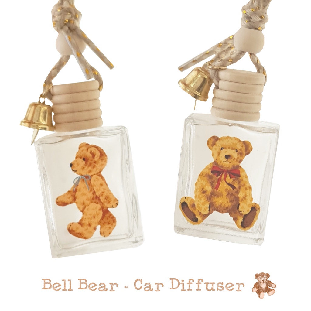 TORIAROMA | น้ำหอมใช้ในรถยนต์ รุ่น Car - Bell Bear ละมุนกลิ่นหอม กลิตเตอร์แบบจุกๆ จุที่สุด 18ml.
