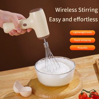 Portable Mixer Wireless Electric Egg Beater Household Cream Automatic Beater Cake Baking Handheld Charging Mixing Machin