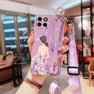 เคสโทรศัพท์มือถือ TPU ลายดอกไม้ สไตล์ตะวันตก สําหรับ Infinix Smart 7 X6515