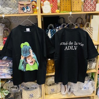 อยู่ไทย พร้อมส่ง ของแท้💯% ADLV BABY FACE CROCODILE 🦖DOLL SHORT SLEEVE  T-SHIRT BLACK