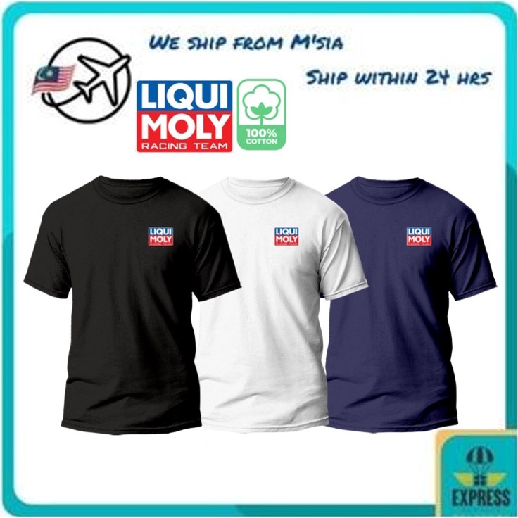 Sl-29 ผ้าฝ้าย 100% LIQUI MOLY RACING ENGINE OIL คอกลมเสื้อยืด Unisex T เสื้อ Lelaki Tops Baju เสื้อ