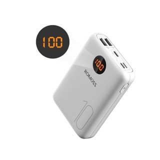 แบตเตอรี่สำรองpower bank Romoss OM10 10000mAh - White