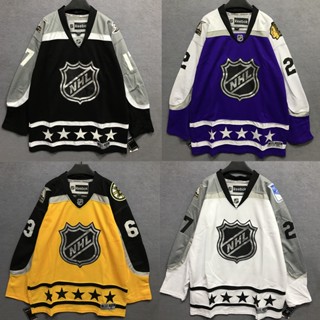 เสื้อกีฬาแขนยาว ลาย Nhl hockey Jersey Jersey สไตล์ฮิปฮอป ยุโรป อเมริกัน ทรงหลวม แนวสตรีทแดนซ์ แนวฮิปฮอป สําหรับเด็กผู้ชาย