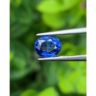 พลอย ไพลิน blue sapphire ซีลอน (Ceylon) 0.68 กะรัต (Cts.) พลอยแท้ อัญมณีมงคลประจําวันเกิด เครื่องประดับพลอย