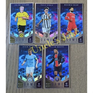 2020-21 Topps UEFA Champions League / Best of Best - Game Breakers 5ใบ : #1-5 (Mbappe, Haaland, Salah, Dybala, Bruyne)