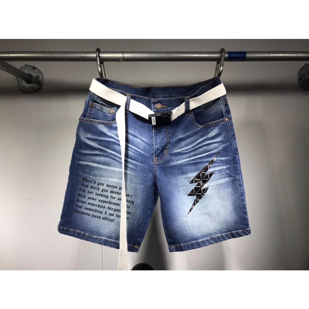 Chubbers Track Pants Short Demin Street Wear Monogram Collection