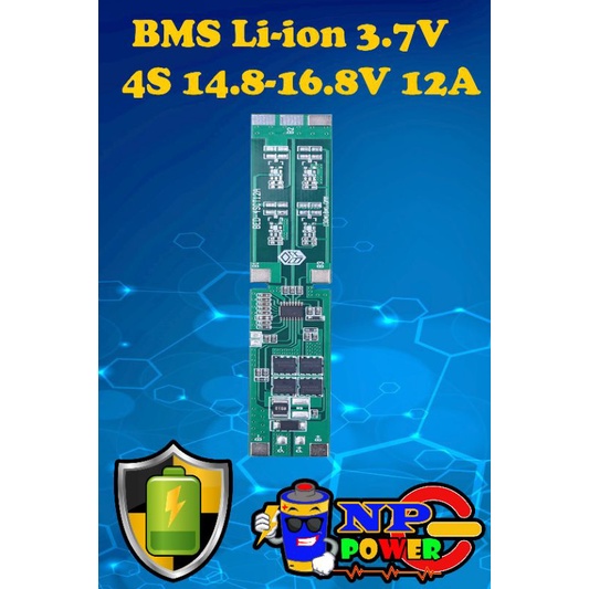 BMS 4S Li-ion3.7V 12A