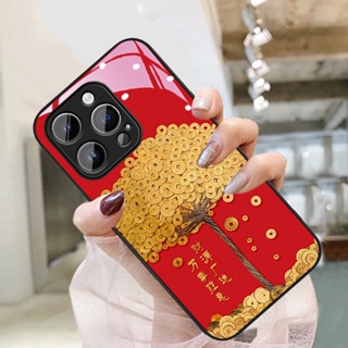 Dmy เคสกระจกนิรภัย สําหรับ iphone 14 pro max 13 mini 12 11 XS max XR X 8 plus 6s 7 6 plus