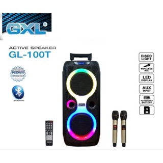 GXL ลำโพงบลูทูธ รุ่น GL-100T แถมไมค์ลอย 2 ตัว