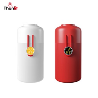 Thunlit เครื่องเพิ่มความชื้น 350ml เครื่องพ่นไอน้ำ ชาร์จได้ แบบพกพาสำหรับโต๊ะ เครื่องฟอกอากาศ สำหรับคริสต์มาส ปีใหม่