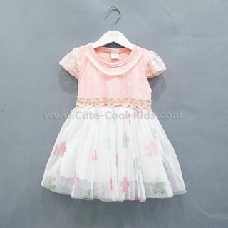 Dress-821 ชุดกระโปรงเด็กหญิงแบบเกาหลี Size-100 (3-4Y)