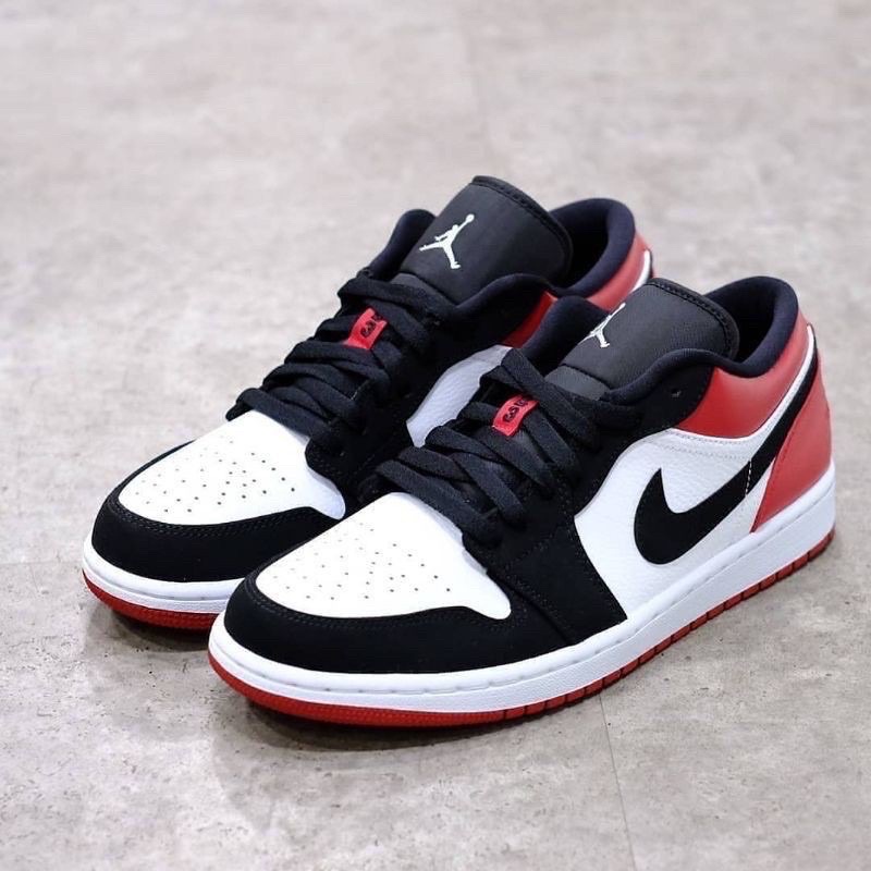 Nike Air Jordan 1 Low “Black Toe” (พร้อมกล่อง) รุ่นขายดี