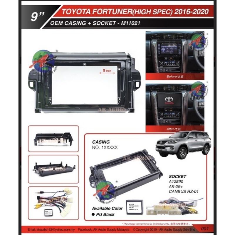 Toyota Fortuner Casing 2016-2021