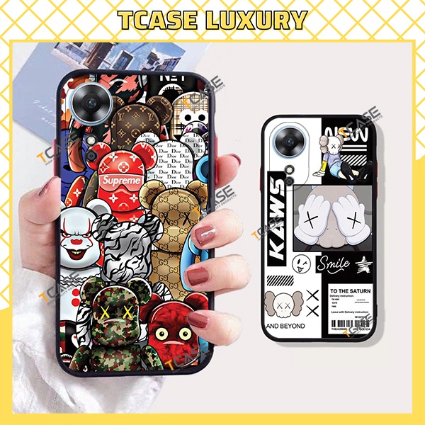 เคสสําหรับOppo A78, Oppo A97 5G, Oppo A98 5G, Oppo A58, Oppo A17, Oppo A17Kพิมพ์ลายหมีสุดเท่_brich