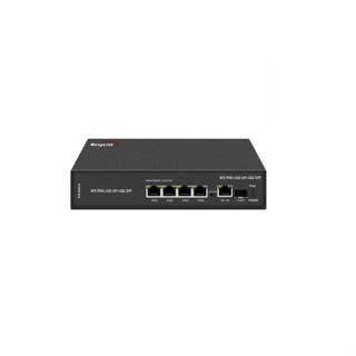 Gigabit POE 4 Port POE Uplink 1Lan/1000 1 SFP 1.25G มาตรฐาน AF/AT พร้อม Adapter 52V1.5A