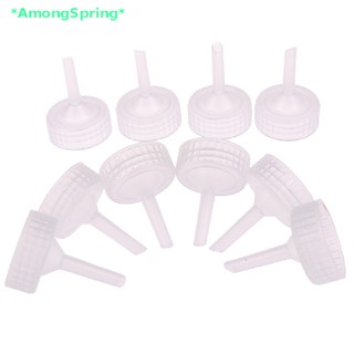 AmongSpring&gt; 10pcs Aquarium Brine Shrimp Incubator Cap Artemia Hatcher Regulator Valve Kit new