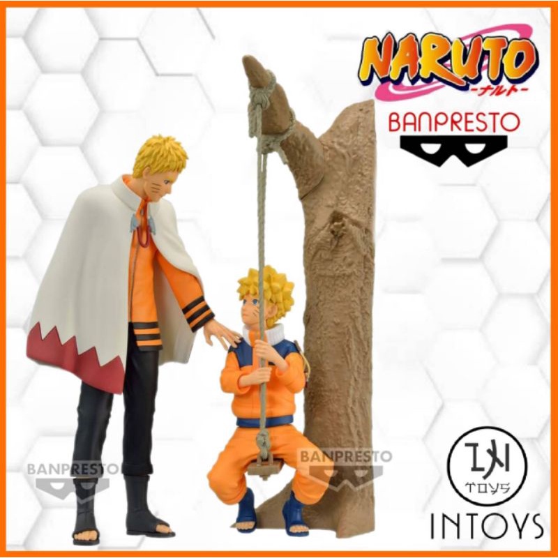 Set 2in1 BANPRESTO​ : นารูโต๊ะ - NARUTO UZUMAKI -​ HOKAGE &​ SHOUNEN -​ TV ANIMATION NARUTO 20th ANN