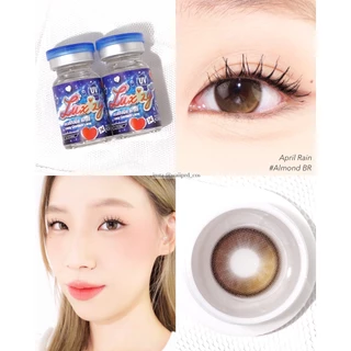 คอนแทคเลนส์🌈April Rain🌈 Almond Brown / Black (Luxzylens) ขนาดกลาง💖