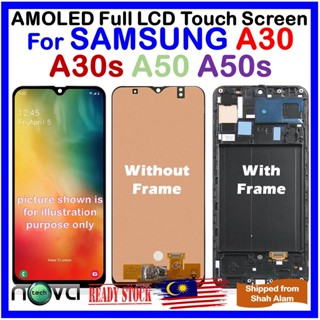 (+กรอบ) Ngs AMOLED หน้าจอ LCD เต็มชุด สําหรับ SAMSUNG Galaxy A30 SAMSUNG A30s SAMSUNG A50 SAMSUNG A50s