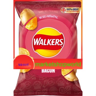 Smoked Bacon Potato Crisps Walkers 32.5 G.