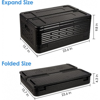 GOME กล่องคูลเลอร์ 40L 40×60×25 ซม. WELLS40 สีดำ