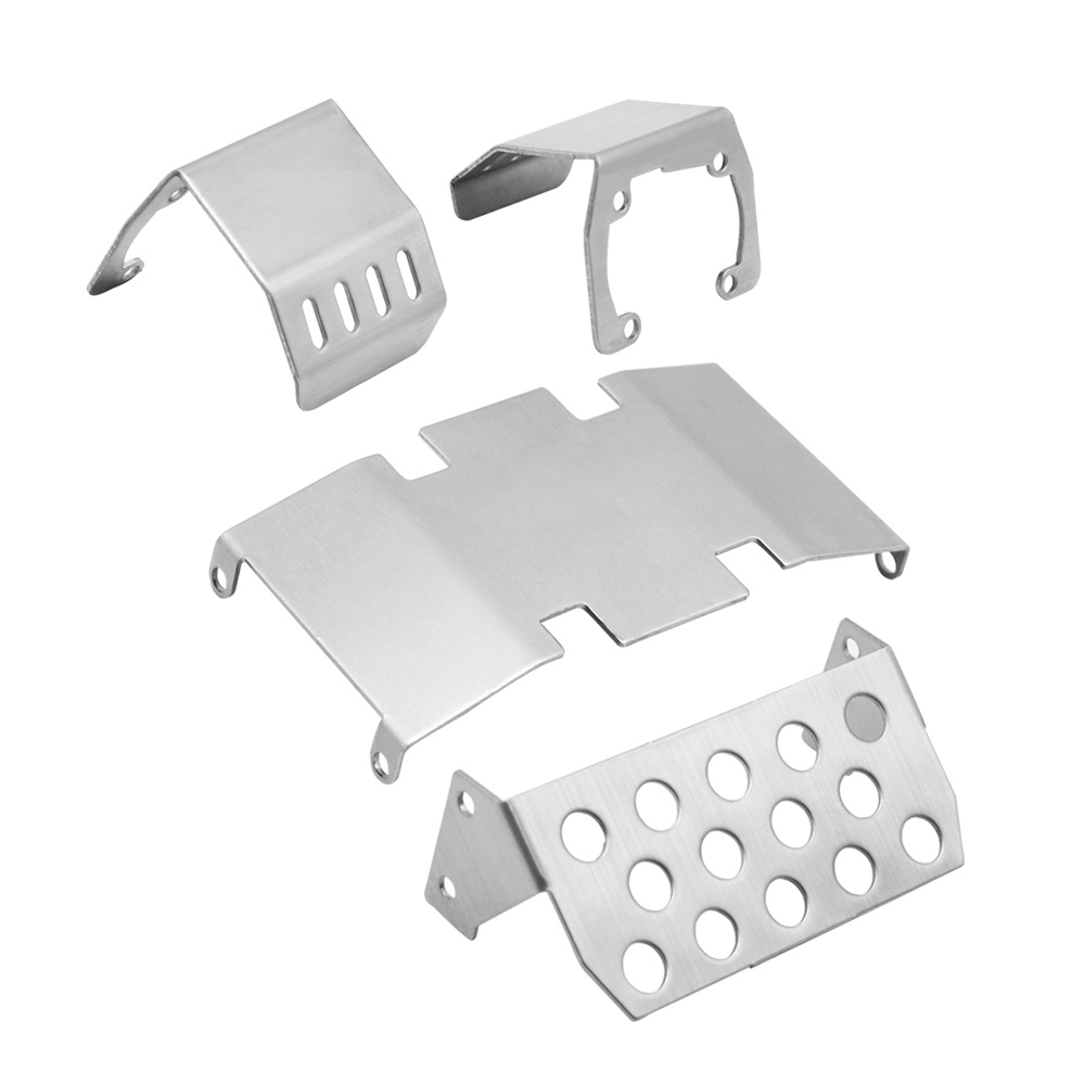 Myhrc SCX10 แผ่นป้องกันโครงรถ โลหะ สเตนเลส สําหรับอัพเกรดรถไต่หินบังคับ 1/10 Axial SCX10 II 90046 - รูปที่ 7