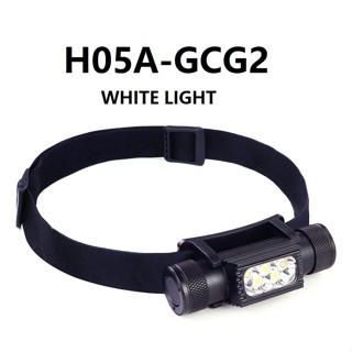 Wurkkos H05A ไฟหน้า LED 3 XPG3 สีขาว 3 ชิ้น และไฟหน้า LED 18650 สีแดง 2 ชิ้น