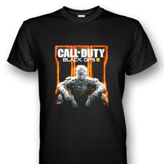 เสื้อยืดครอป {พร้อมส่ง เสื้อยืดผ้าฝ้าย 100% พิมพ์ลาย Call Of Duty Ops 3 พลัสไซซ์  สีดํา ของขวัญคริสต์มาส สําห