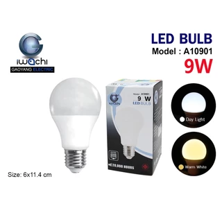 หลอดปิงปอง LED ขั้ว E27 มีขนาด 3W 5W 7W 9W 13W 15W 18W ยี่ห้อ IWACHI รุ่น A1 มี สีขาว Daylight และ สีวอร์มไวท์ Warmwhite
