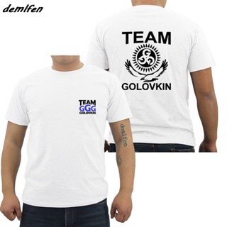 LYZH GGG Gennady Golovkin Team Boxinger T-shirt Cool Casual Short Sleeve Cotton T Shirt Fashion Print Tees Shirt For Men