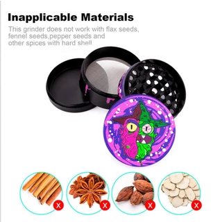 ที่บดสมุนไพร เครื่องบดสมุนไพร เครื่องบดยาสูบ 4 ชั้น Grinder 63mm ที่บด บดสมุนไพร