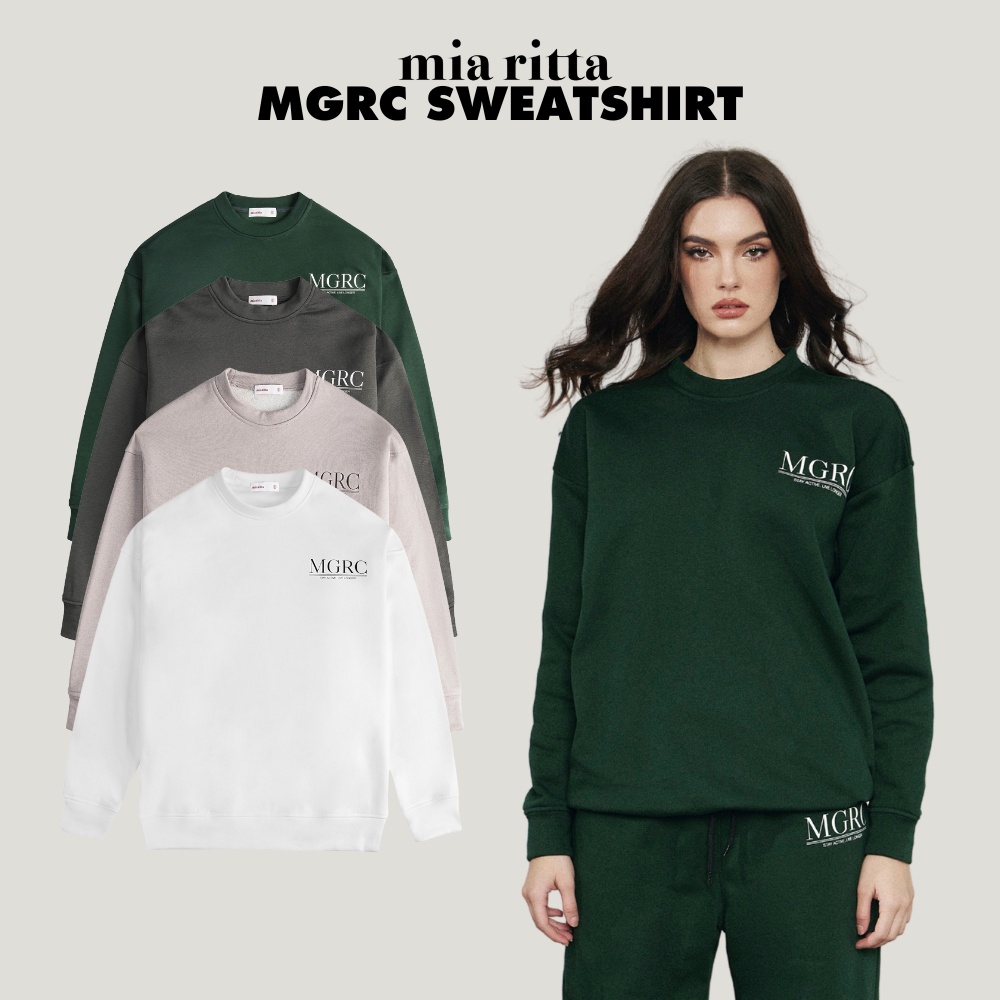 MGRC Sweatshirt - Sweatshirt Mia Ritta A2150 เสื้อสเวตเตอร์ผ้าฝ้ายแขนยาวพิมพ์ลาย MGRC
