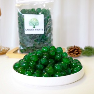 Whole Green Glace Cherries เชอรี่เขียว เชอรี่เชื่อม เชอรี่สำหรับทำฟรุ๊ตเค้ก เชอรี่เชื่อมนำเข้า  By Garden Fruits