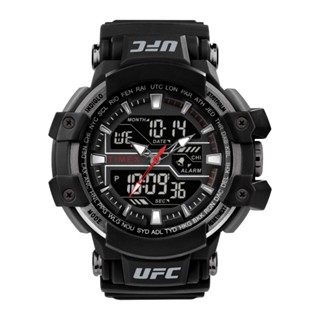 Timex TW5M51800 UFC Combat นาฬิกาข้อมือผู้ชาย สายเรซิ่น สีดำ หน้าปัด 42 มม.