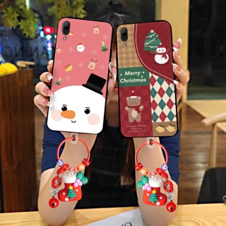 Original Milu deer Phone Case For Huawei Enjoy 9/Y7 Pro 2019 Cartoon Cute phone stand holder Christmas TPU Dirt-resistant