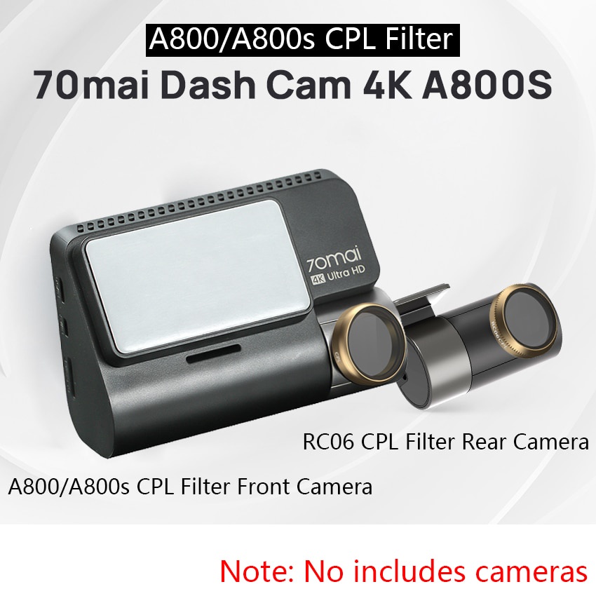 สติกเกอร์ติดกล้องหลัง สําหรับ 70 Mai Dash Cam A800S CPL Polarizing Or RC06 CPL 70Mai A800
