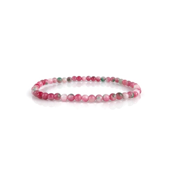 3CN-42 สร้อยข้อมือฮกลกซิ่ว 4.2 มิล หิน 3 สี หรือ หิน Chalcedony ขัอมือหินมินิมอล กำไลข้อมือหิน กำไลหิน ไหมยืด ราคา ถูกที่สุด ดีลบีเคเค แกลเลอรีภาพที่ 2