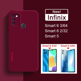 ใหม่ เคสโทรศัพท์มือถือ ซิลิโคนนิ่ม ผิวด้าน สีแคนดี้ แฟชั่น สําหรับ Infinix Smart 5 7 5A 6 Plus