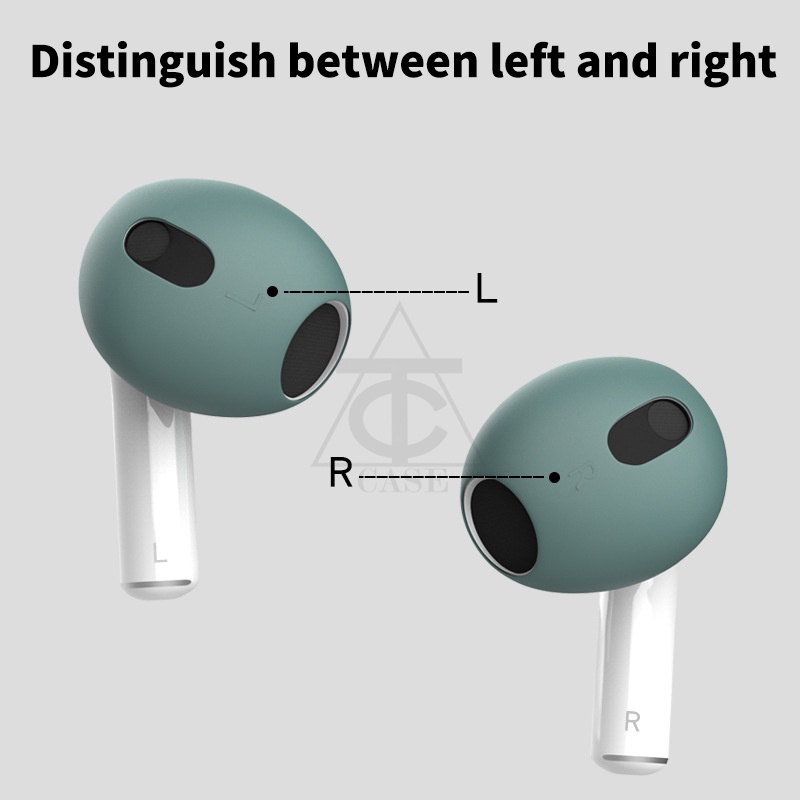 ซิลิโคนหูฟัง สำหรับแอร์พ็อต 3 1คู่(บางใส่เคสปิดฝาได้) Silicone Ear Cover จุกยางซิลิโคน Silicone Ear Tips Skin Cover 1คู่ - รูปที่ 4