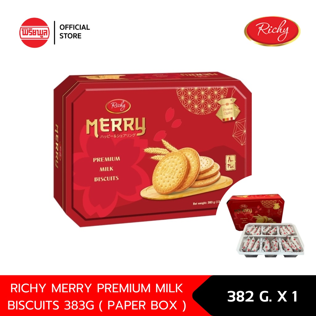 RICHY MERRY PREMIUM MILK BISCUIT 383G