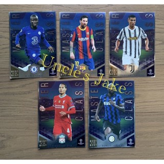 2020-21 Topps UEFA Champions League / Best of Best - Master Class 5 ใบ : #1-5 (Messi, Ronaldo, Kante, Van Dijk, Lukaku)