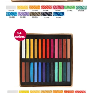 Marie's Dry Masters Pastel Stick Crayons 12/24/36/48 สีศิลปะจิตรกรรมชุดชอล์กสีผงหมึกดินสอสี / แปรงนักเรียนวัสดุ