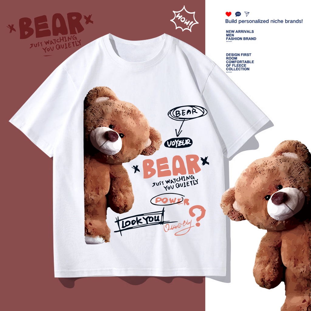 D366   （พร้อมส่งจากไทย）เสื้อยืดแขนสั้ง ผ้านุ่มใส่สบายฯ มี7สีหลายสีเลือกได้ S-3XL