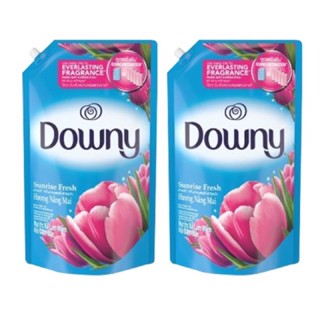 Downy® ดาวน์นี่ กลิ่นหอมสดชื่นยามเช้า ผลิตภัณฑ์ปรับผ้านุ่ม สูตรเข้มข้นพิเศษ 1.3 ลิตร 2 ถุง