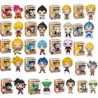 Funko Pop ฟิกเกอร์ Dragonball Z Goku Vegeta Gohan Broly Master Roshi Piccolo Frieza Gotenks Beerus สําหรับตกแต่งบ้าน